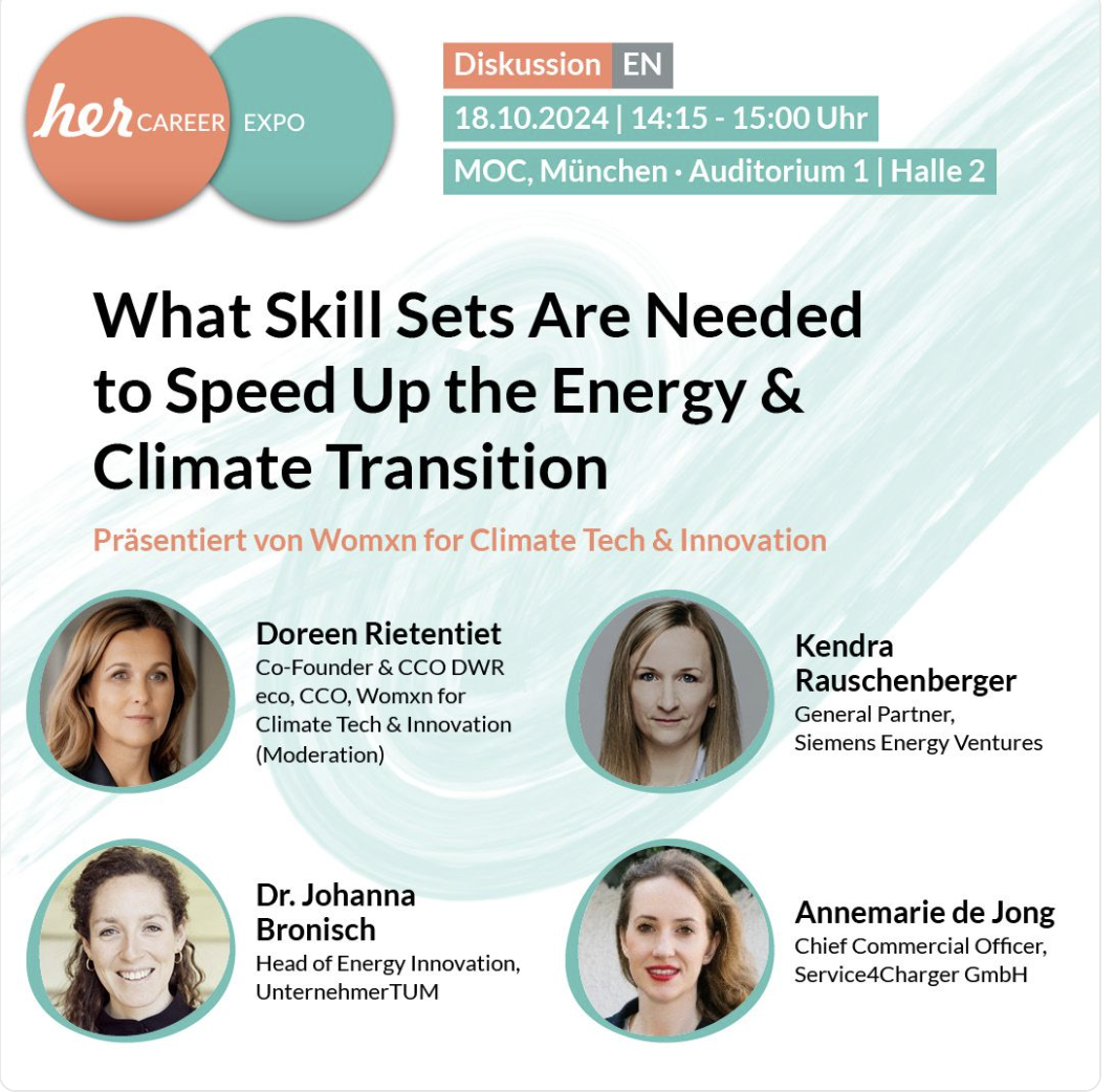 herCAREER Expo Munich, Energy & Climate Transition panel