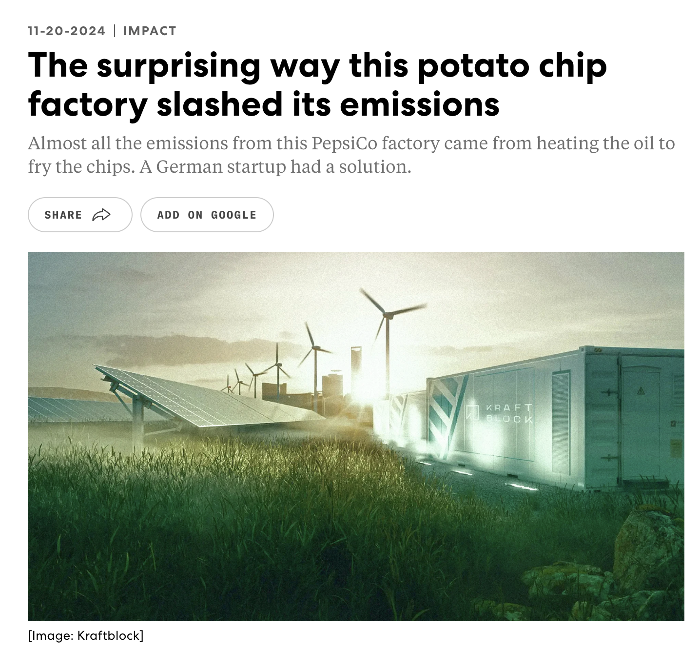Fast Company article preview