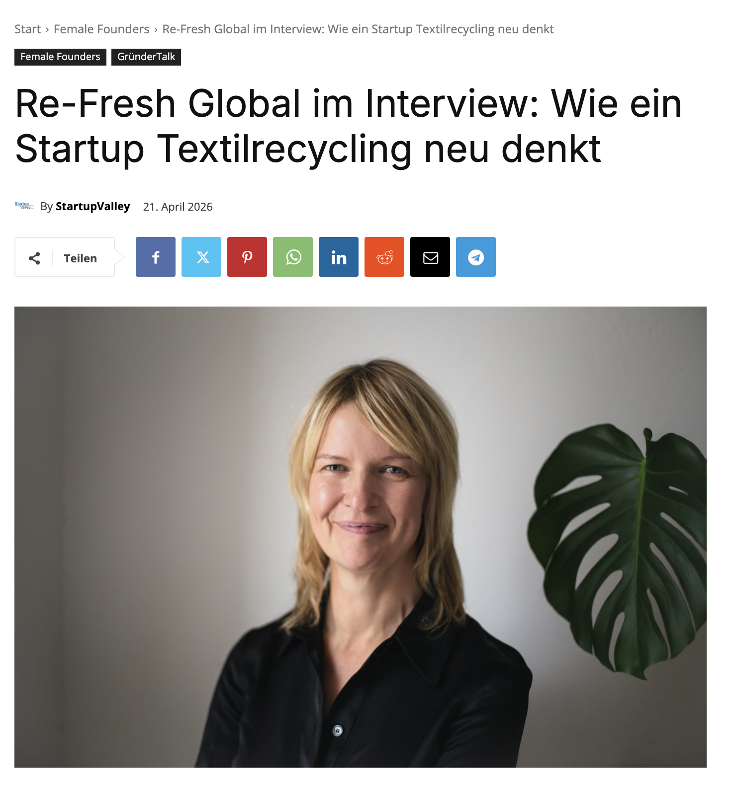 StartupValley article preview
